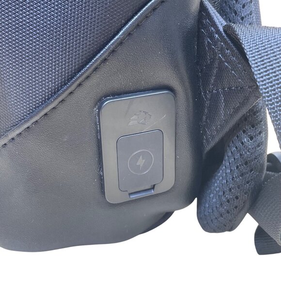 Kingsons Men’s Black Nylon With USB Charging Port Stylish Design Laptop Backpack - Picture 4 of 13